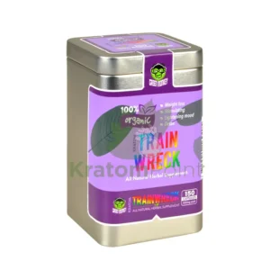 green monkey trainwreck kratom capsules 150 count 713